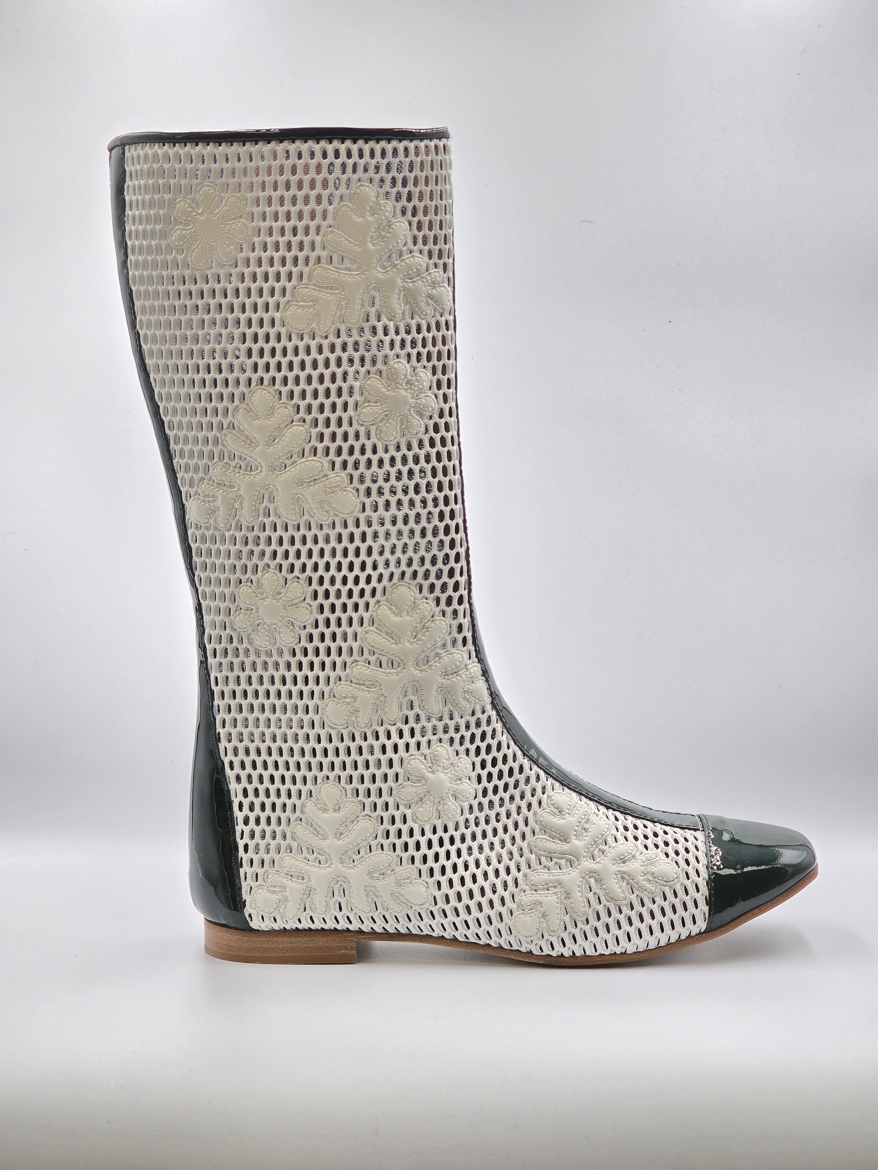 9075 Fiorangelo Boots / White - Blue