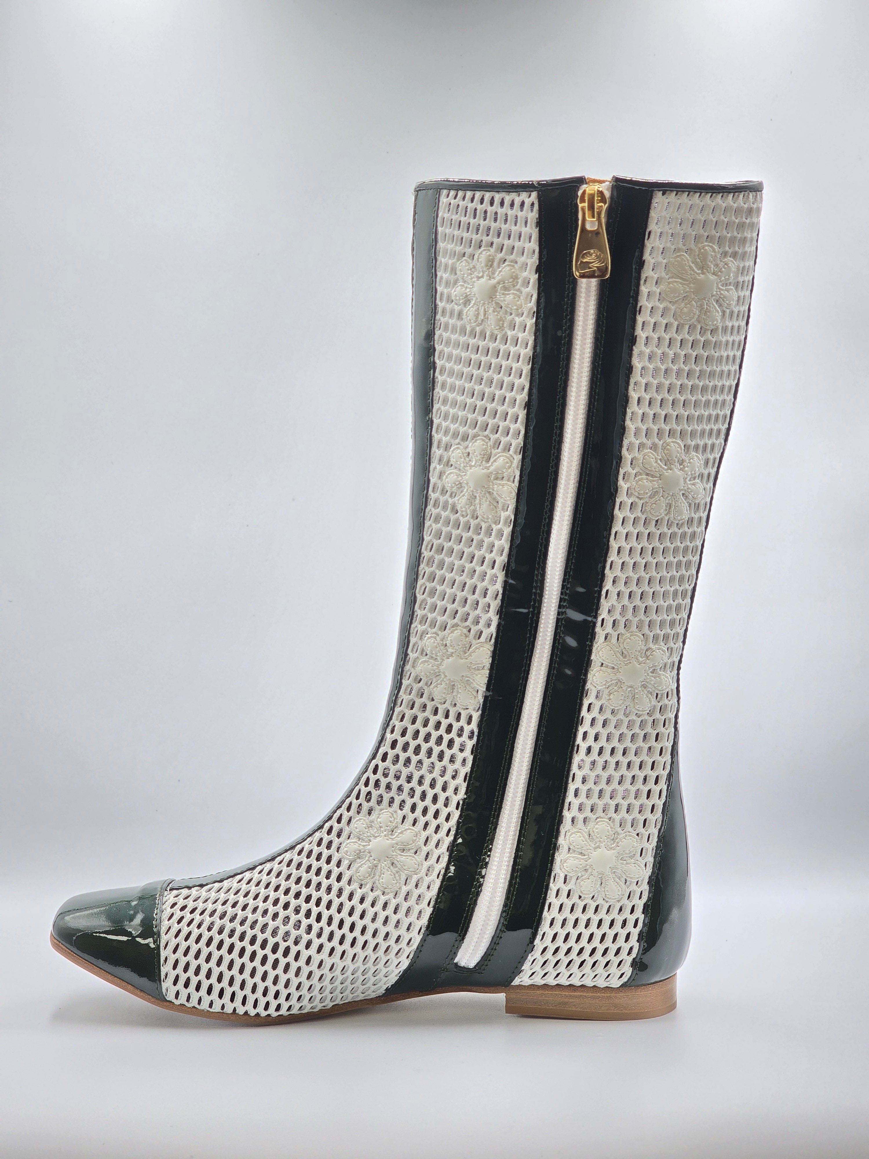 9075 Fiorangelo Boots / White - Blue