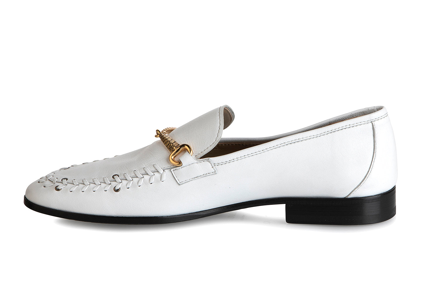 8955 Roberto Cavalli Loafers / White