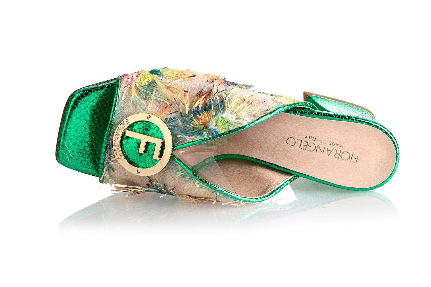 8965 Fiorangelo Sandals / Gold - Green
