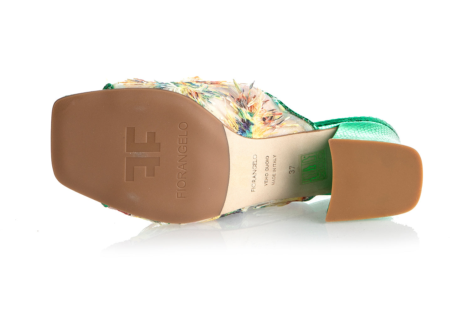 8965 Fiorangelo Sandals / Gold - Green