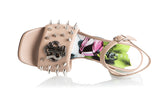 8967 John Richmond Sandals / Beige - Green