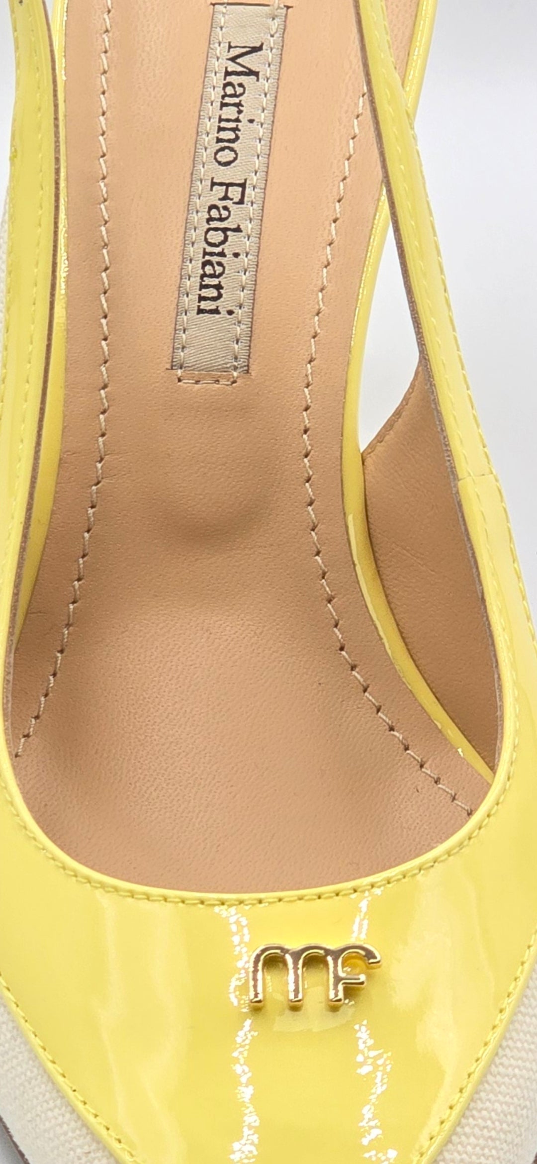 9081 Marino Fabiani Pumps / White - Yellow