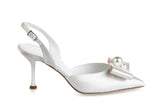 9118 Loriblu Bridal Collection Pumps / White