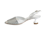 9117 Loriblu Bridal Collection Pumps / White