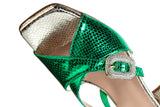 8964 Fiorangelo Sandals / Gold - Green