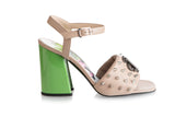 8967 John Richmond Sandals / Beige - Green