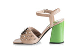 8967 John Richmond Sandals / Beige - Green