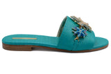 9234 Paola Fiorenza Sandals / Turquoise