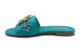 9234 Paola Fiorenza Sandals / Turquoise