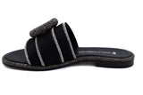 9233 Paola Fiorenza Sandals / Black