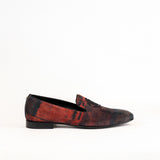 9160 Roberto Cavalli Loafers / Black - Red
