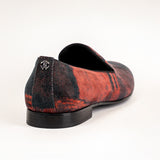 9160 Roberto Cavalli Loafers / Black - Red