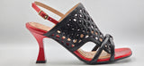 9077 Fiorangelo Sandals / Black - Red