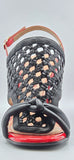 9077 Fiorangelo Sandals / Black - Red