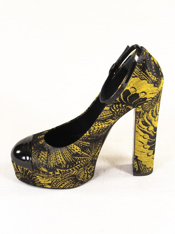 2236 Vicini Shoes-Black/Yellow