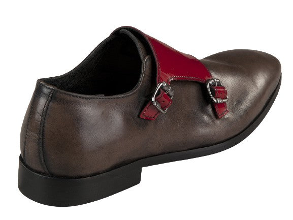 2505 Eveet Shoes-Brown/Red