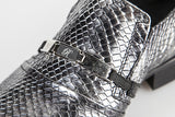 6105 Rina's Couture Shoes / Black-Silver