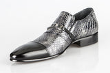 6105 Rina's Couture Shoes / Black-Silver