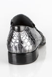 6105 Rina's Couture Shoes / Black-Silver