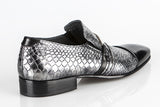 6105 Rina's Couture Shoes / Black-Silver