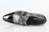 6105 Rina's Couture Shoes / Black-Silver