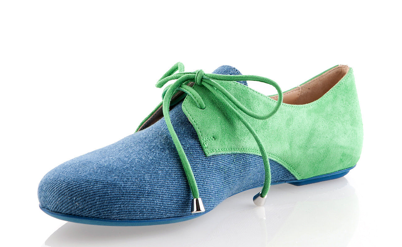 6352 Loriblu Shoes / Green- Blue