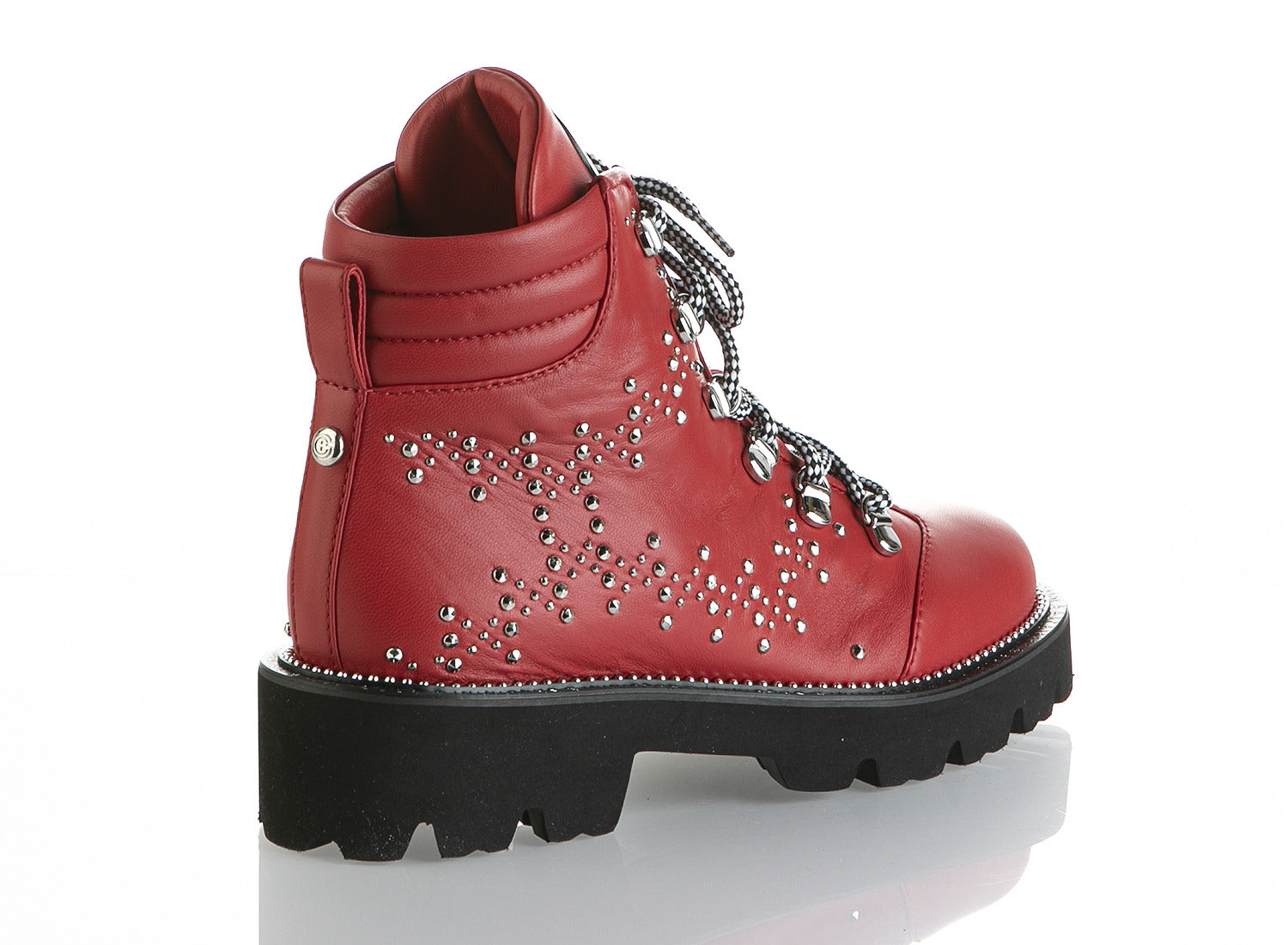 7009 Baldinini Boots Red – Rina's Shoes - Main Image