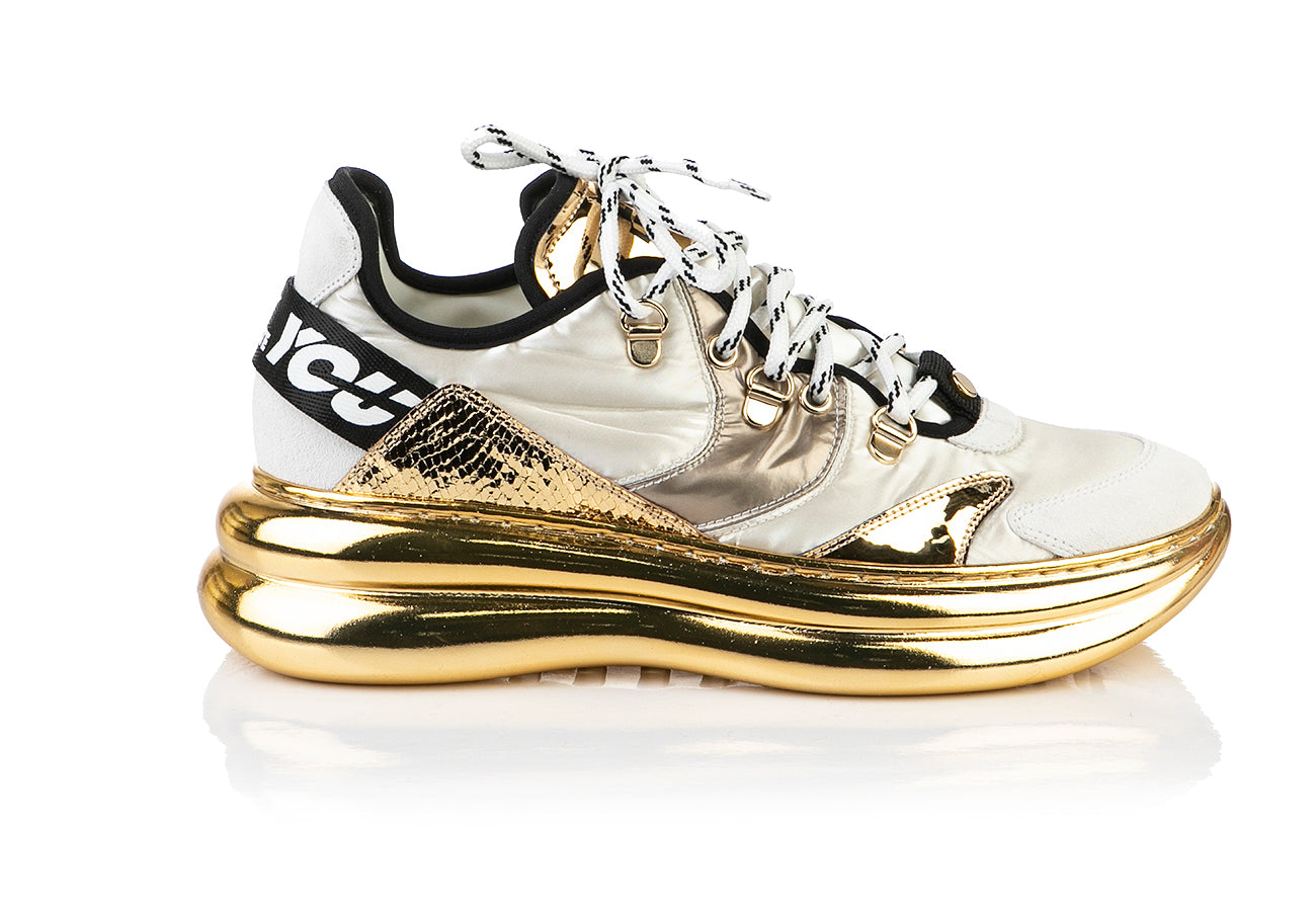 7520 Loriblu Sneakers / White - Gold