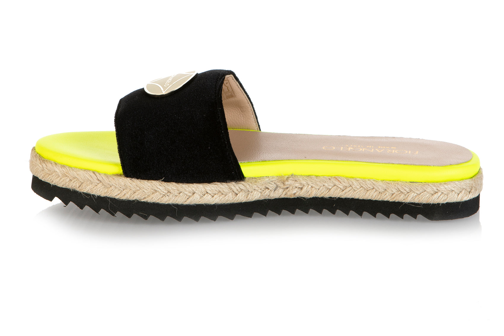 8539 Fiorangelo Sandals / Black-Yellow